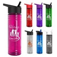 Promotional Water Bottles | 16 oz. UpCycle Flip Straw Water Bottle